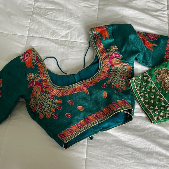 Dresses & Skirts - Custom handmade beaded Indian wedding guest outfit